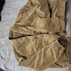 Free People Main Squeeze Jacket (Extra Large) Tan